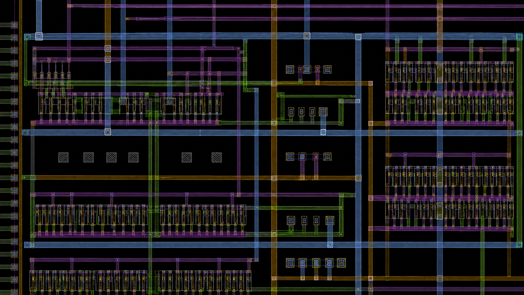 Integrated circuit physical design layout with multilevel routing